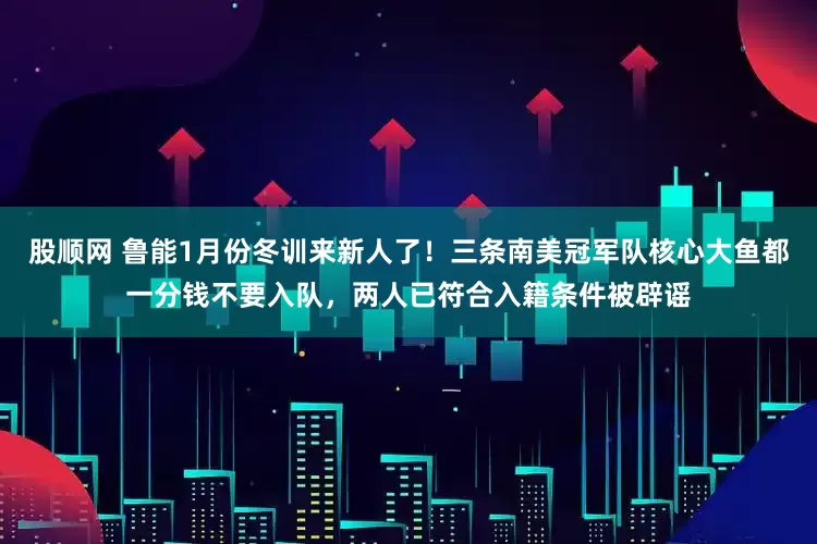 股顺网 鲁能1月份冬训来新人了！三条南美冠军队核心大鱼都一分钱不要入队，两人已符合入籍条件被辟谣
